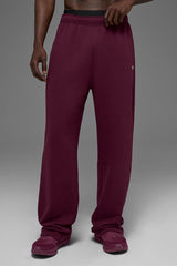 Accolade Straight Leg Sweatpant - Burgundy