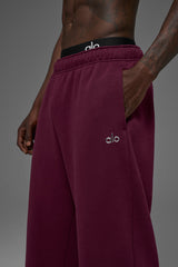 Accolade Straight Leg Sweatpant - Burgundy