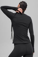 Airbrush Winter Warm Nocturne Long Sleeve - Black