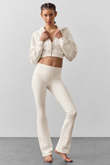 Airbrush High-Waist Bootcut Legging (Regular) - Ivory