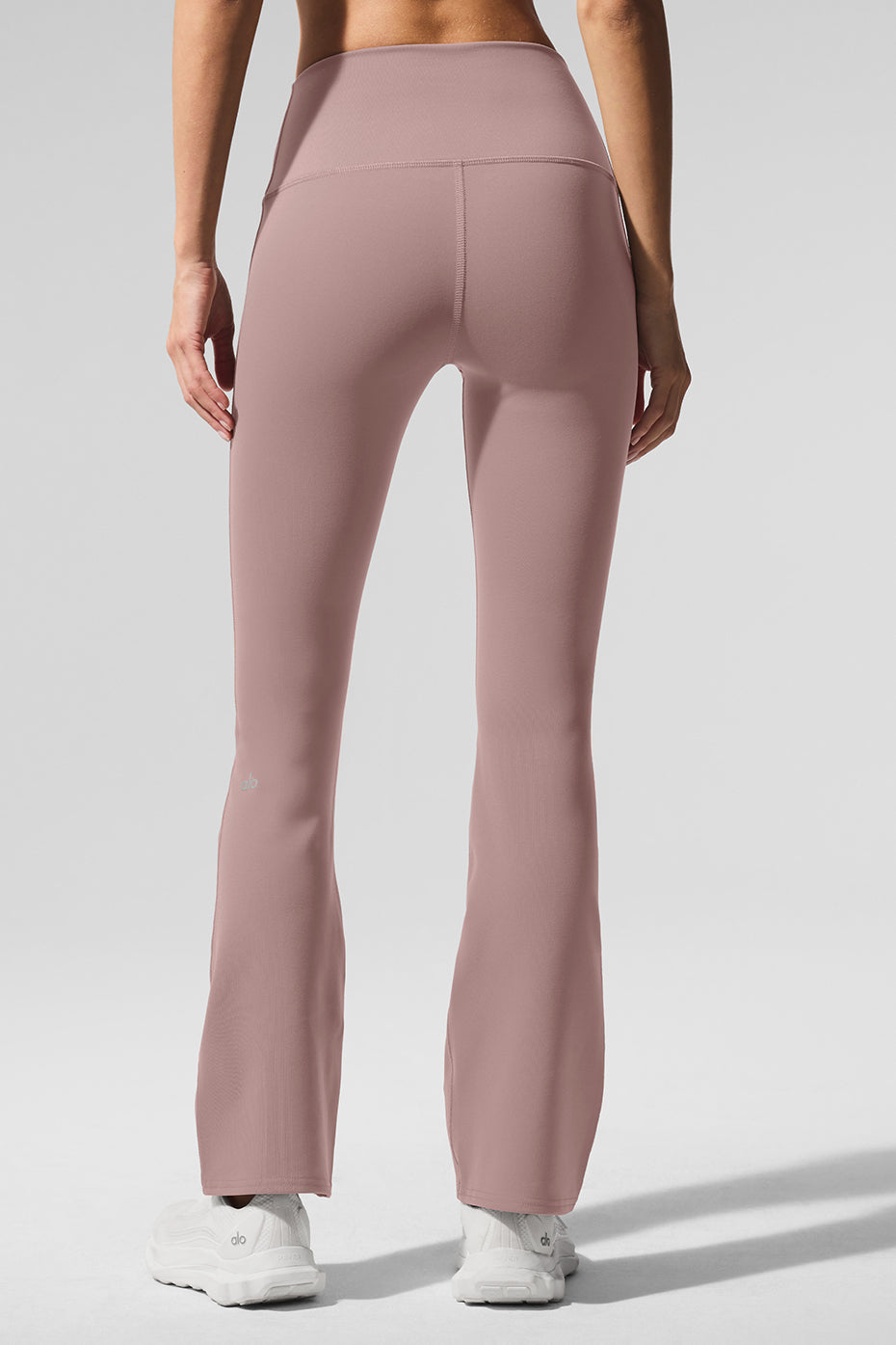 Airbrush High-Waist Bootcut Legging (Short) - Taupe