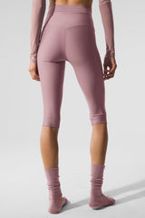 Airlift Mesh High-Waist Divine Capri - Smoky Quartz
