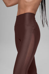 Airlift High-Waist Mesh Infatuation Legging - Brownstone