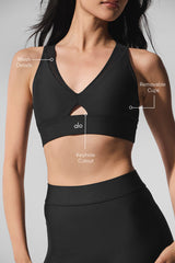 Airlift Mesh Just Right Bra - Black