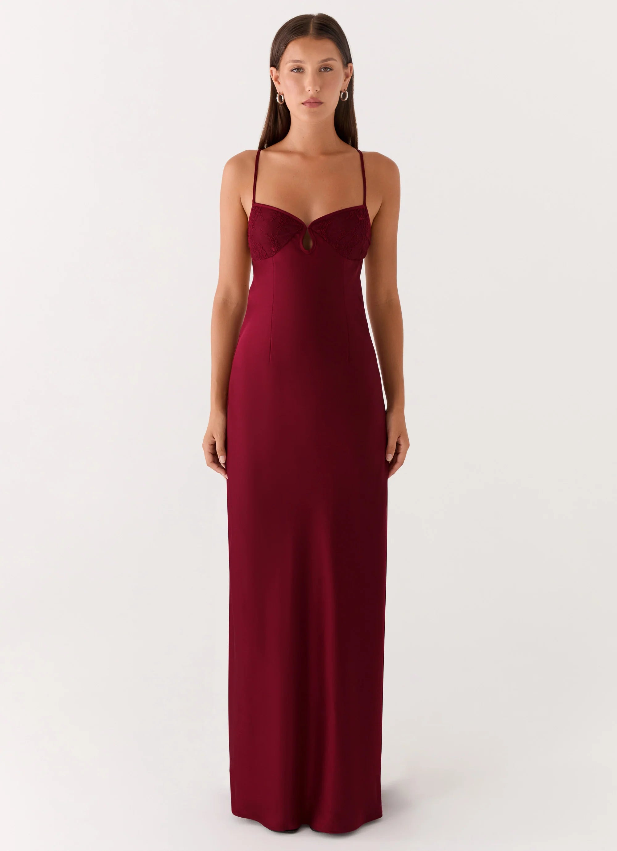 Joanie Maxi Dress - Maroon