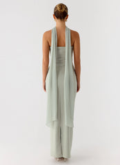 Libra Maxi Dress - Pastel Sage