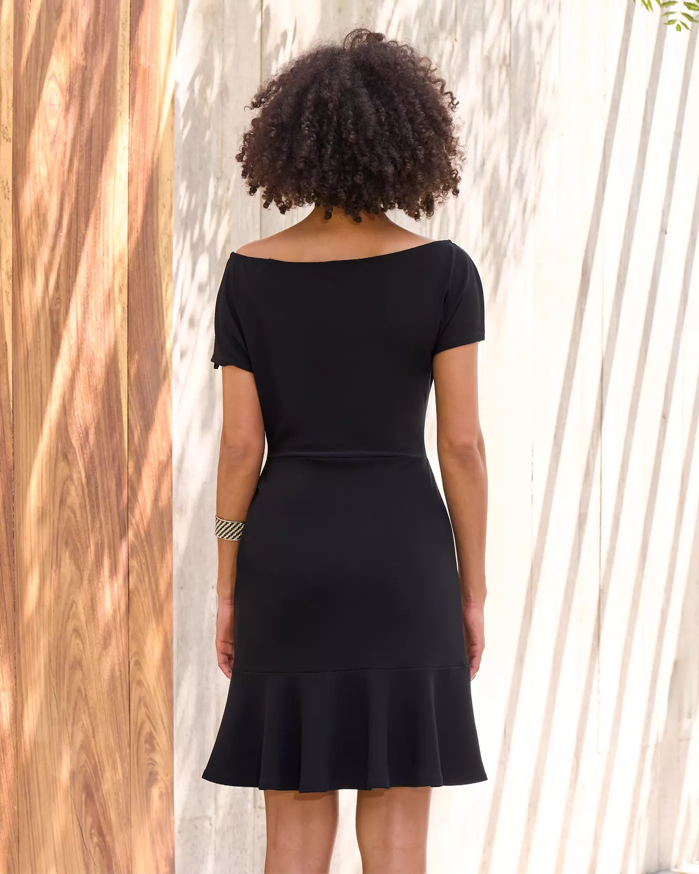 Beyond Travel One Shoulder Short Dress Jet Black